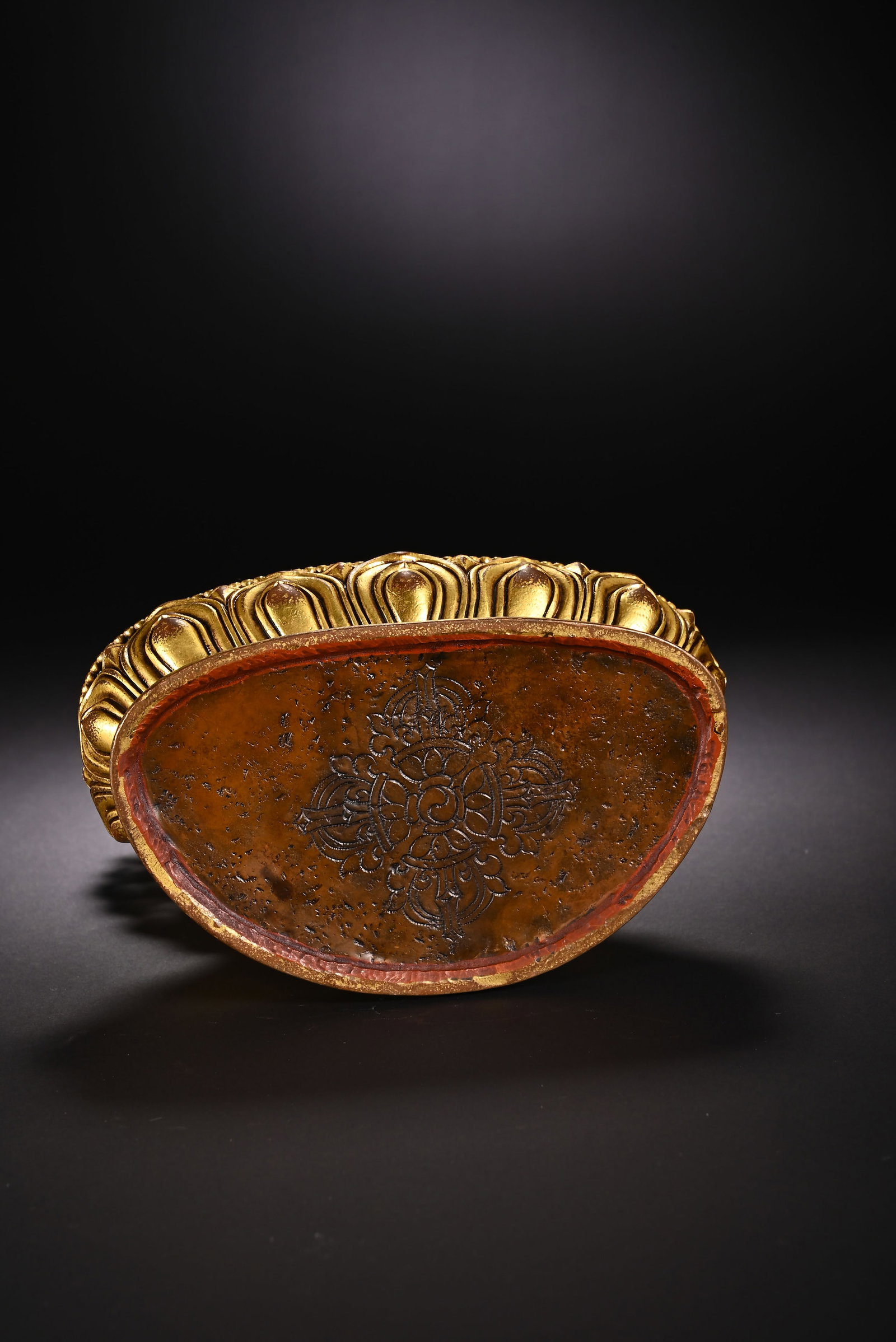 Gilt Bronze Guru Figure - 8