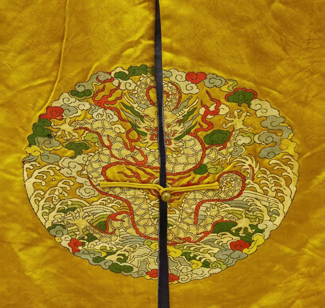 Silk Embroidery Cloud and Dragon Pattern Dragon Robe - 2