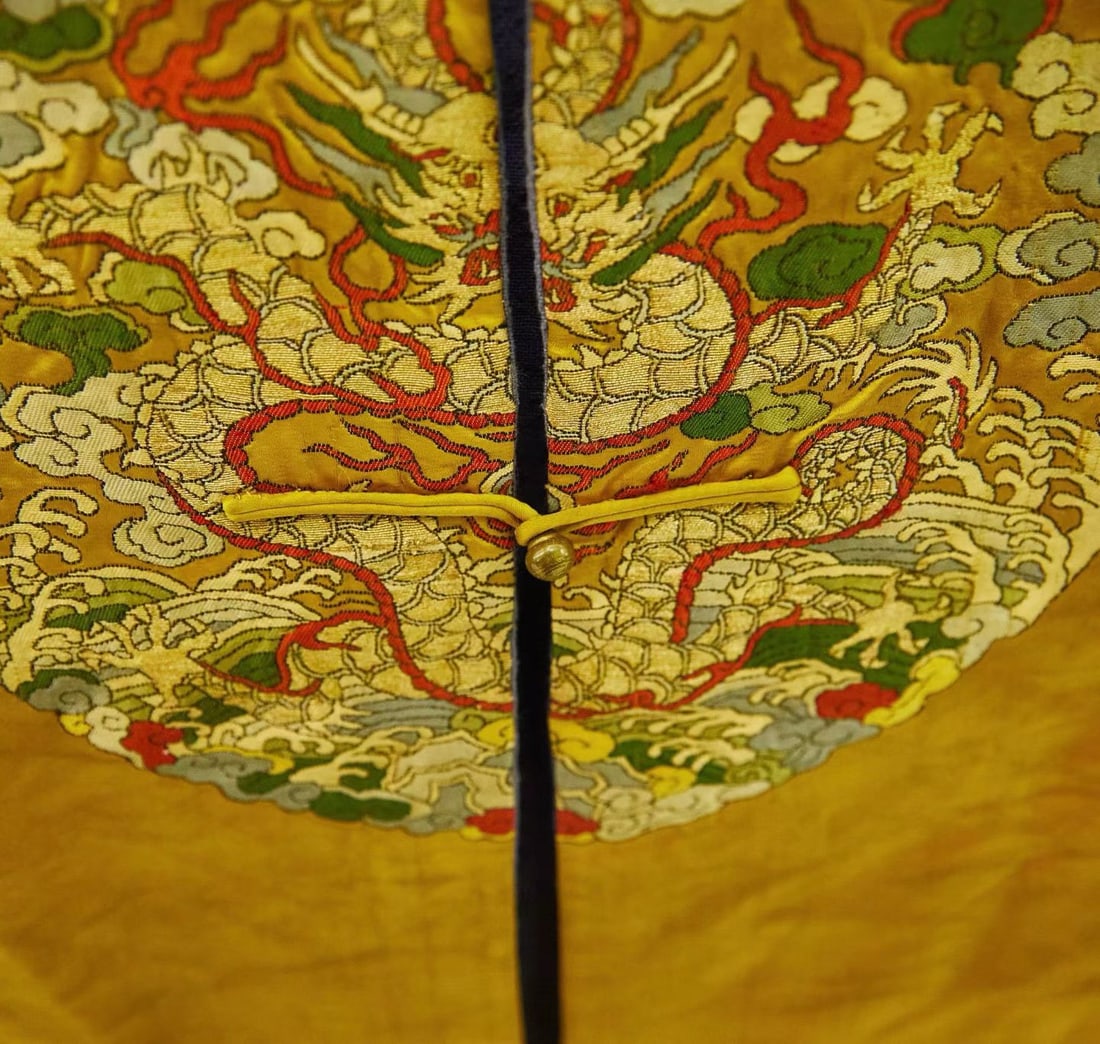 Silk Embroidery Cloud and Dragon Pattern Dragon Robe - 4