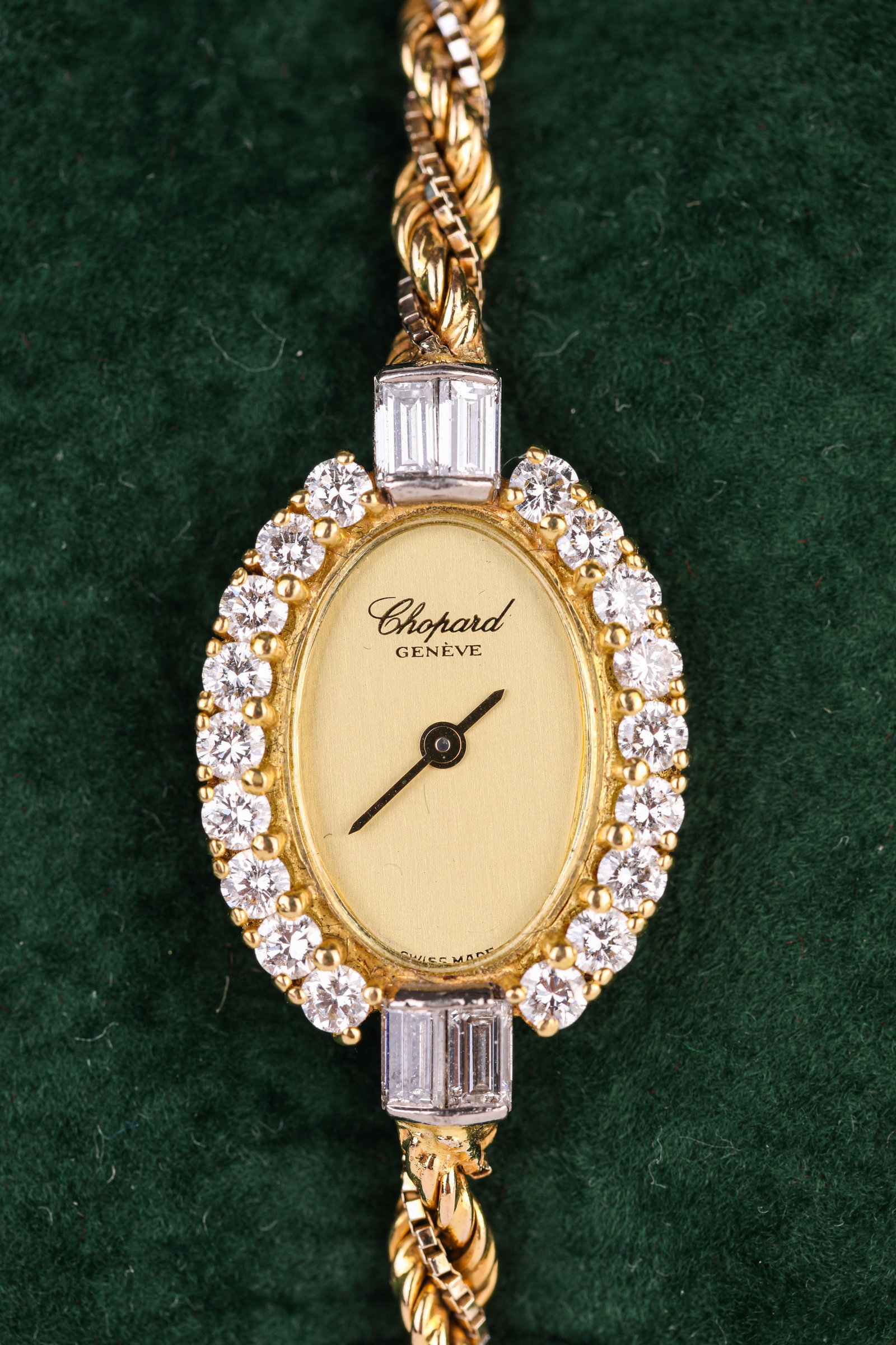 A CHOPARD DIAMOND AND GOLD POCKET WATCH - 2