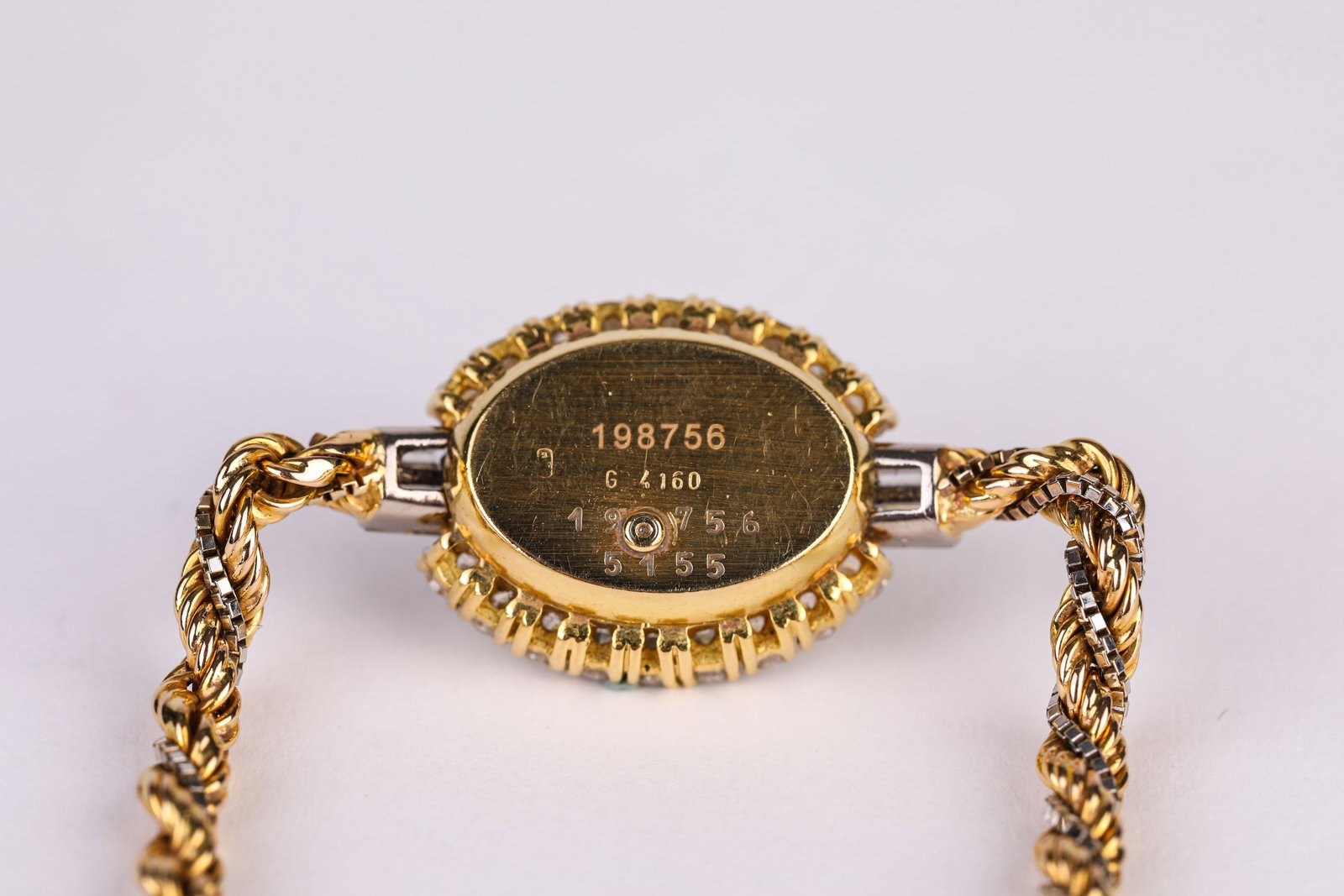 A CHOPARD DIAMOND AND GOLD POCKET WATCH - 3