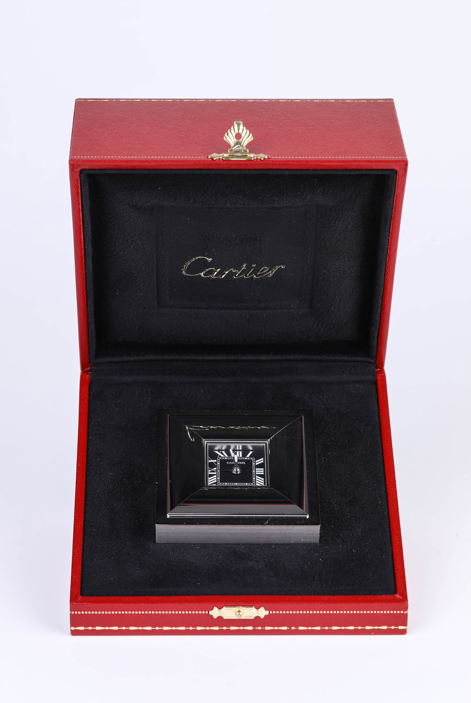 A CARTIER MANTEL CLOCK - 2