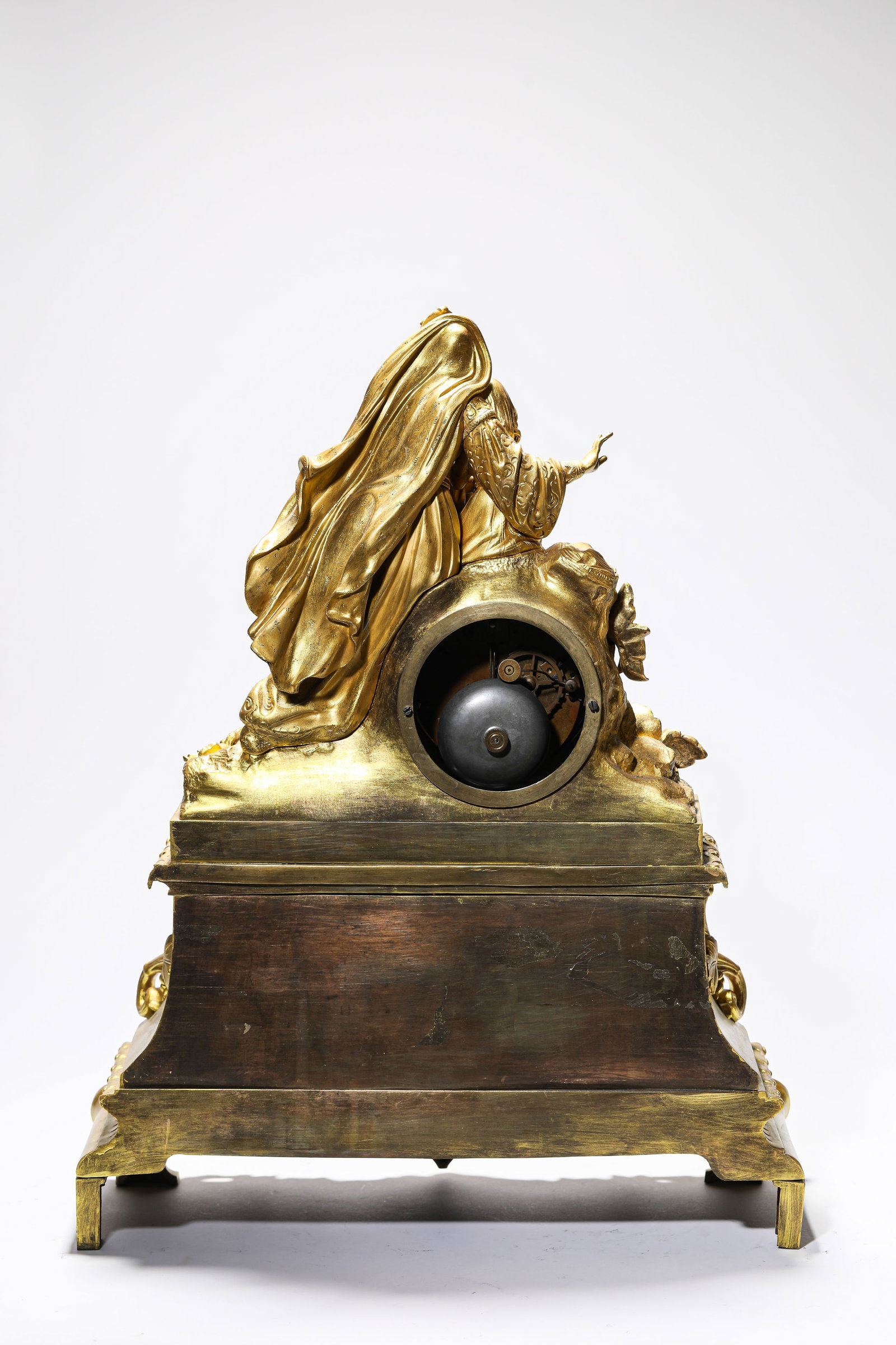 A FRENCH GILT-BRONZE CLOCK - 6