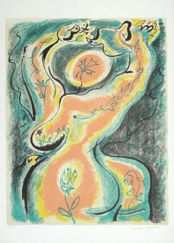 ANDRe MASSON(1896-1987) LA? MeTAMORPHOSE DE LA FEMME 1970 LITHOGRAPHY: ANDRe MASSON(1896-1987) LA MeTAMORPHOSE DE LA FEMME 1970LITHOGRAPHYImage dimensions 67*49cmSheet dimensions 75*54cmEdition:EA(Artist’s Proof)Signed by the artist