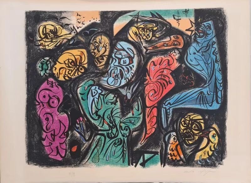 ANDRe MASSON(1896-1987) 1972 LITHOGRAPHY (1 of 1)