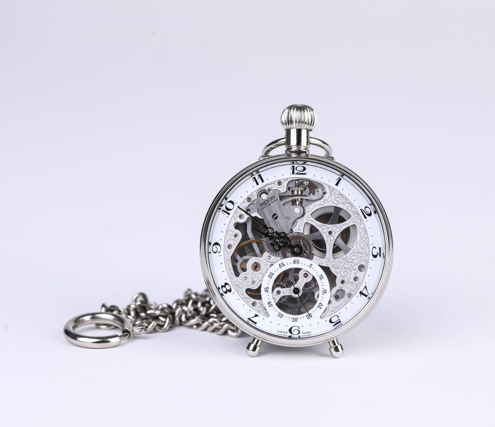 AN EPOS 'SKELETON' POCKET WATCH - 2