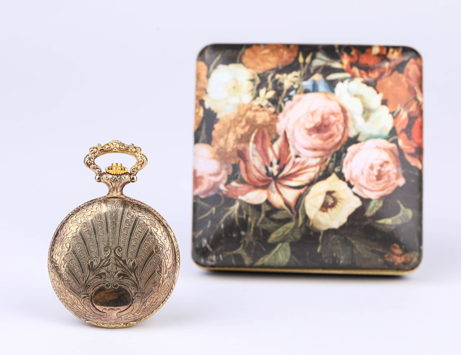 A REUGE MUSICAL POCKET WATCH: A REUGE MUSICAL POCKET WATCH Description: From a world-renowned century-old maison of horological excellence.Dimensions: Weight: 79 g. Width: 4.7 cm x Height: 6.8 cm. All measurements are approximate.