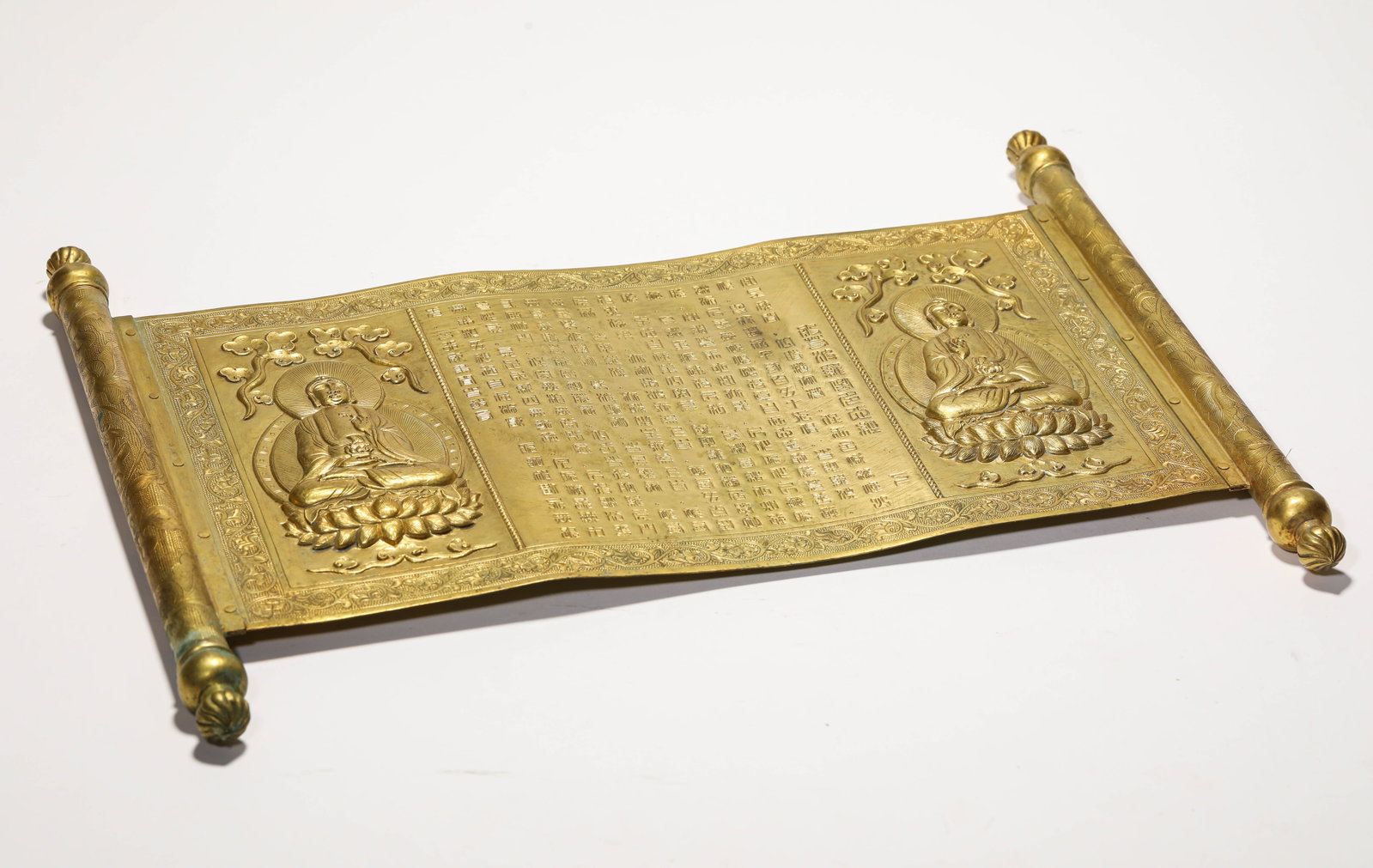 A GILT-BRONZE SUTRA - 2