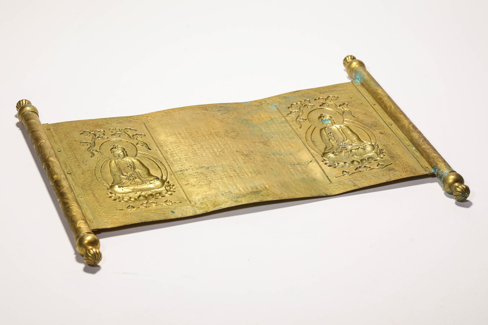 A GILT-BRONZE SUTRA - 6