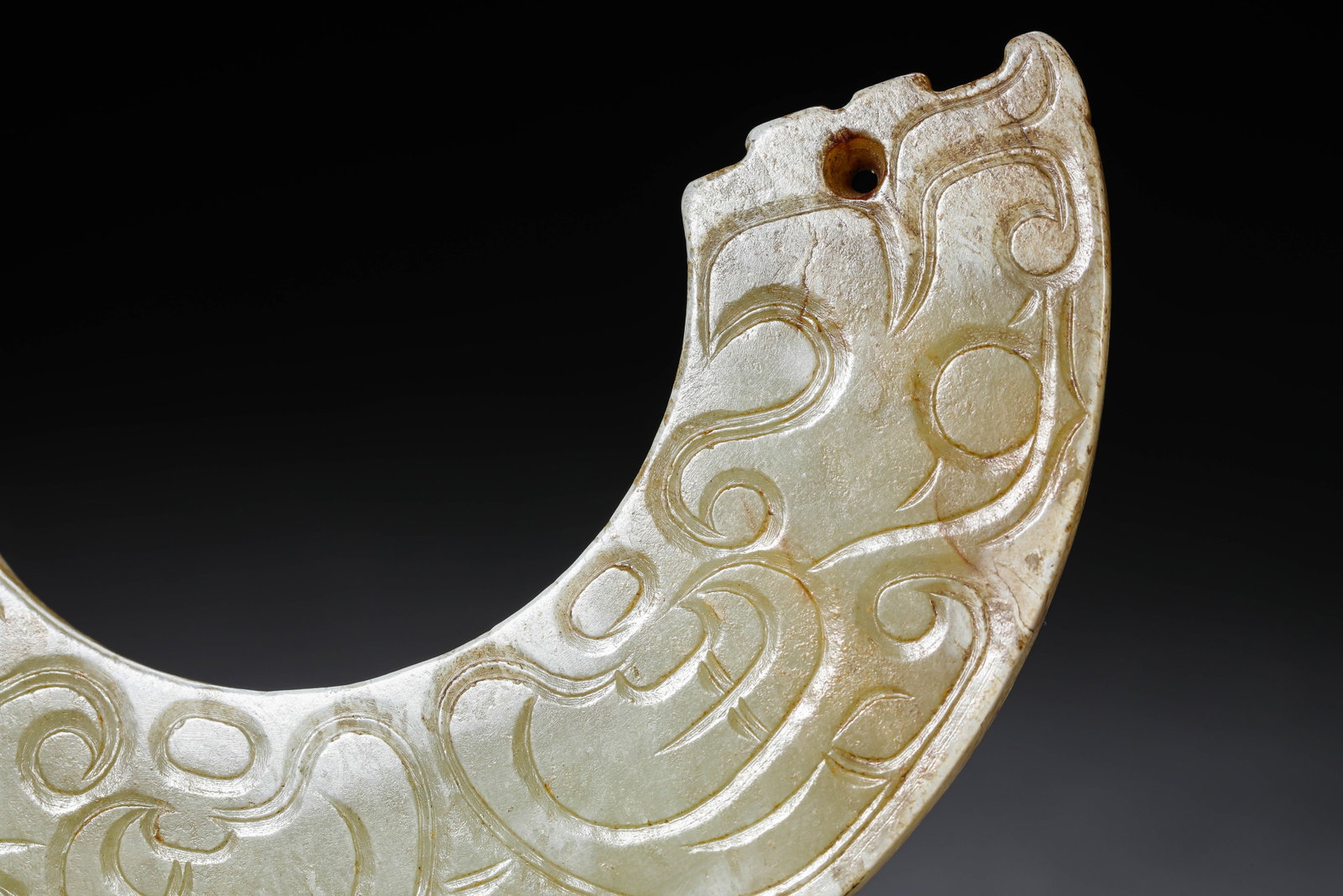 A JADE 'HUANG' PENDANT - 5