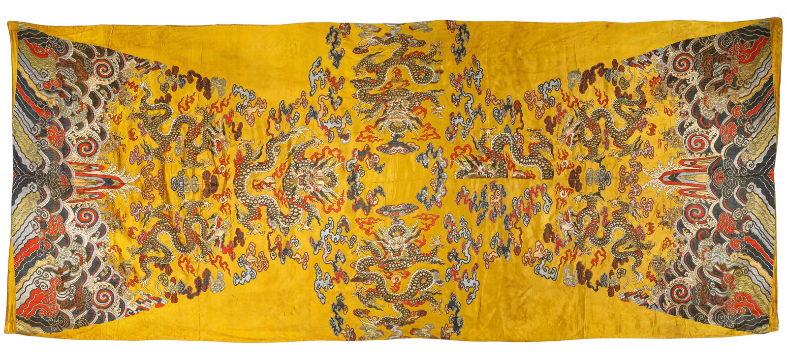 A SILK 'KESI' TAPESTRY 'DRAGON ROBE' PANEL (1 of 6)