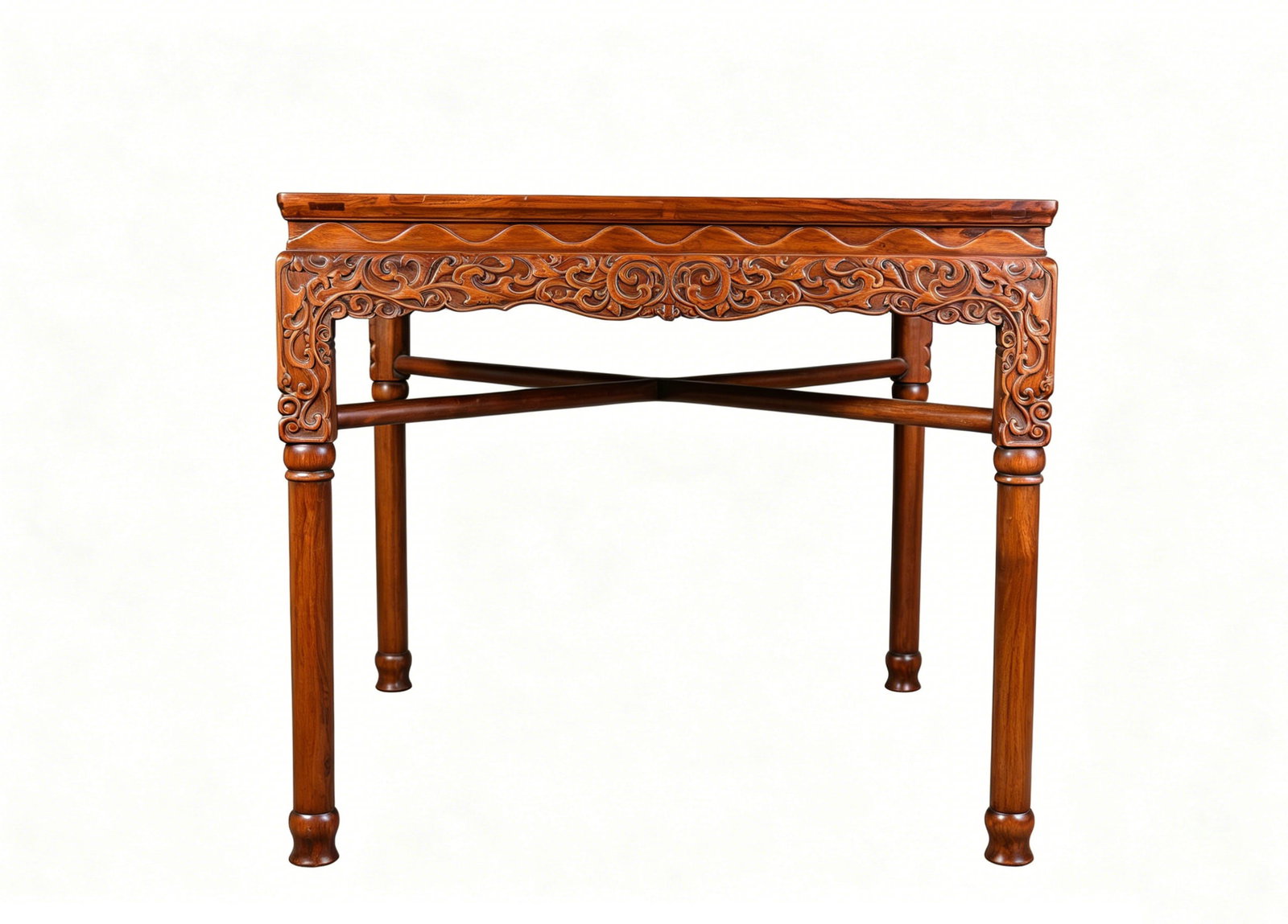 A WOOD SQUARE TABLE - 3
