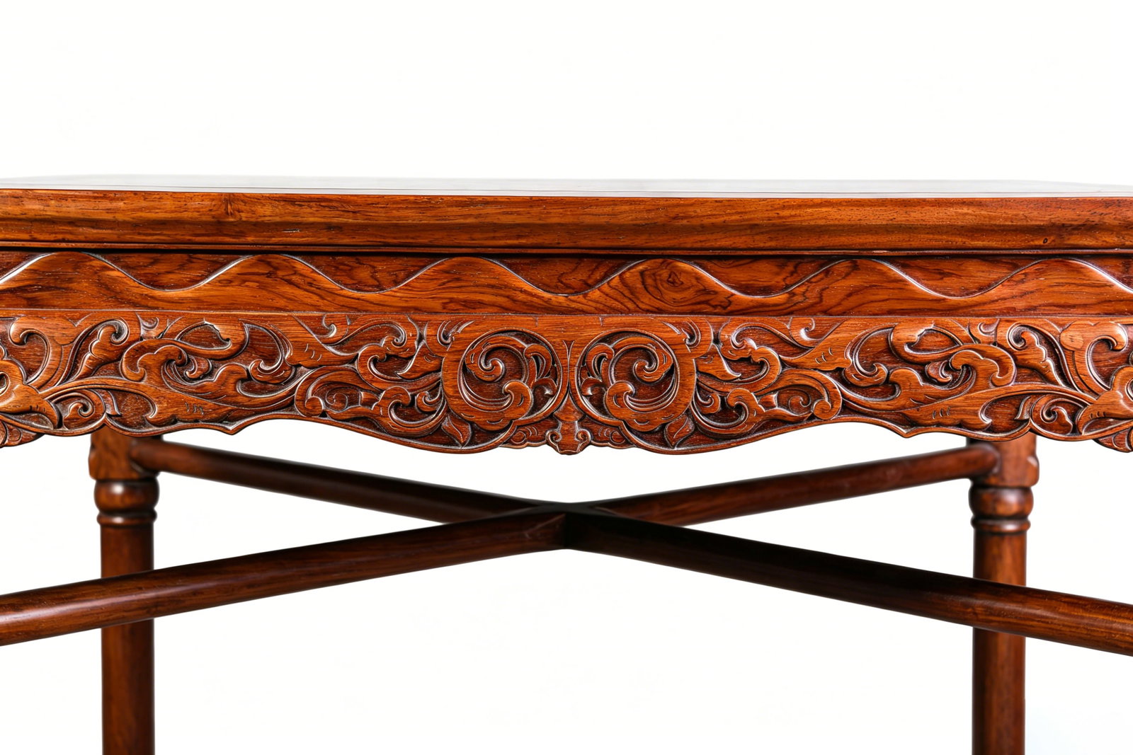 A WOOD SQUARE TABLE - 4