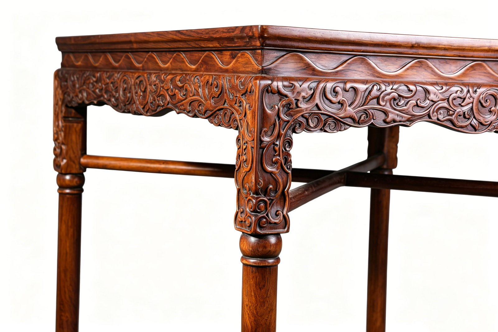 A WOOD SQUARE TABLE - 5