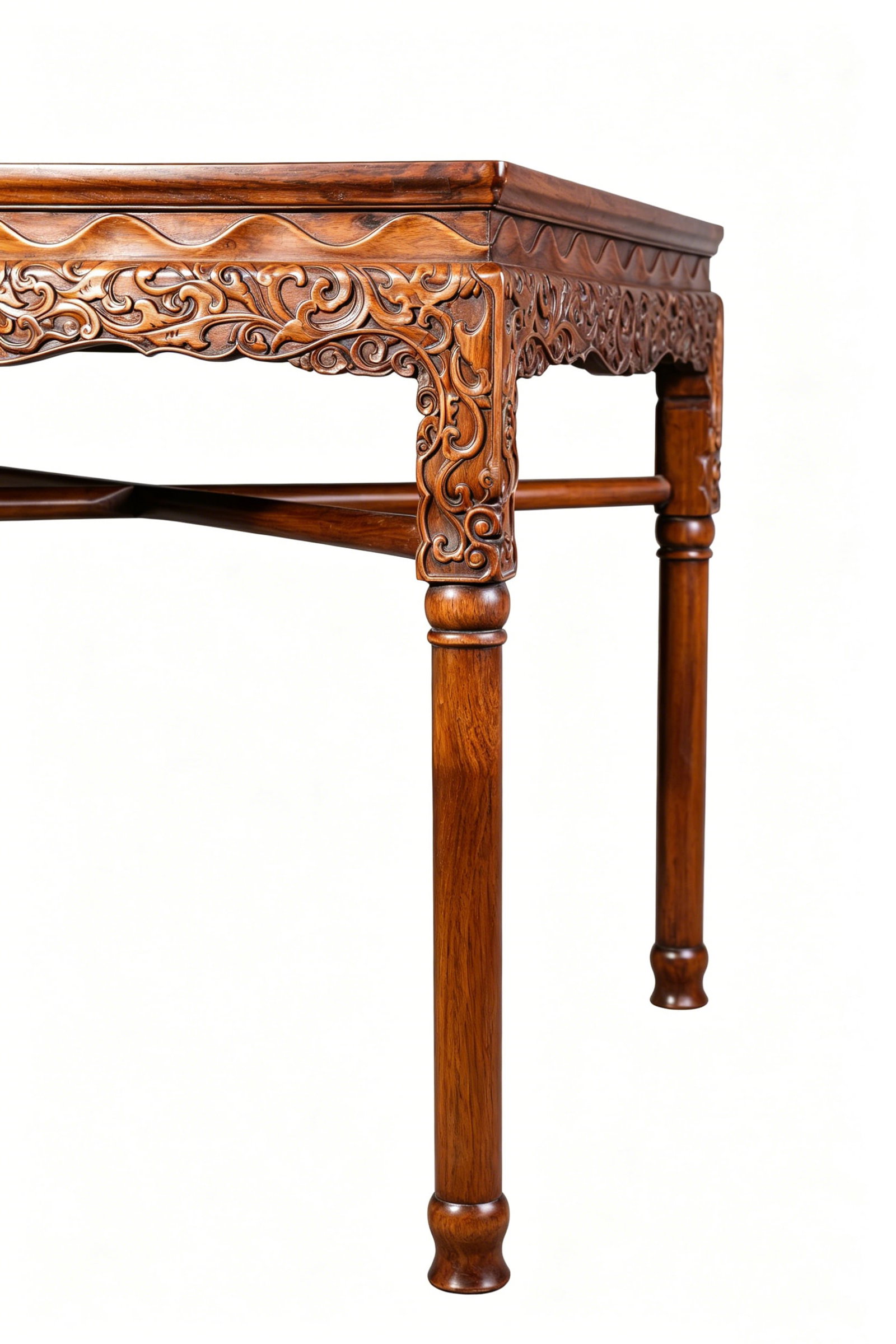 A WOOD SQUARE TABLE - 6