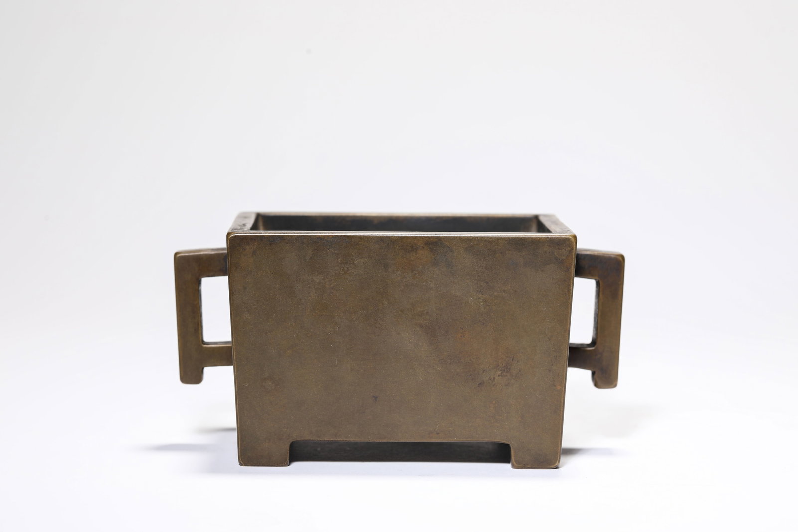 A BRONZE 'TROUGH-FORM' CENSER - 3