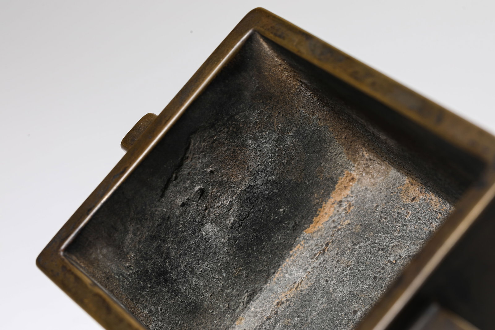 A BRONZE 'TROUGH-FORM' CENSER - 5