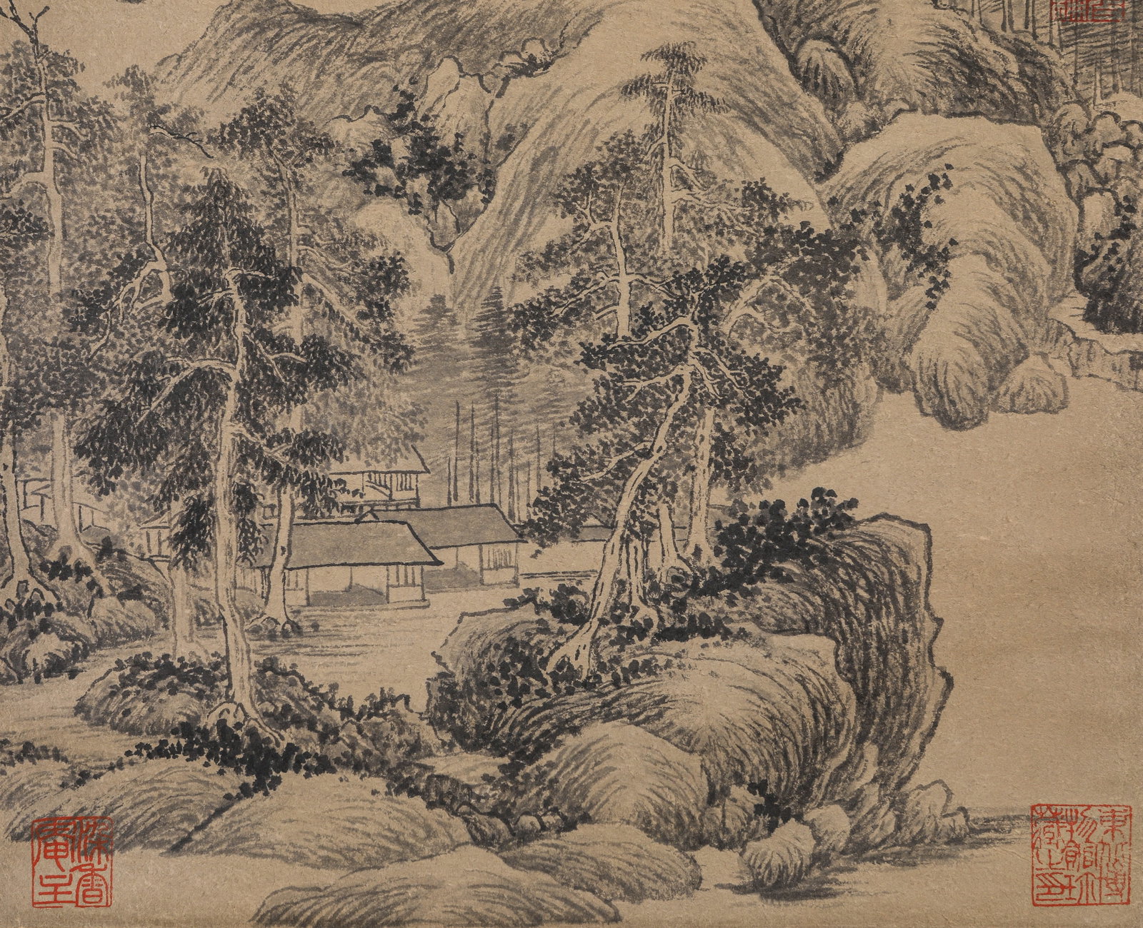 WANG JIAN (1598-1677), ATTRIBUTED TO, LANDSCAPE - 6