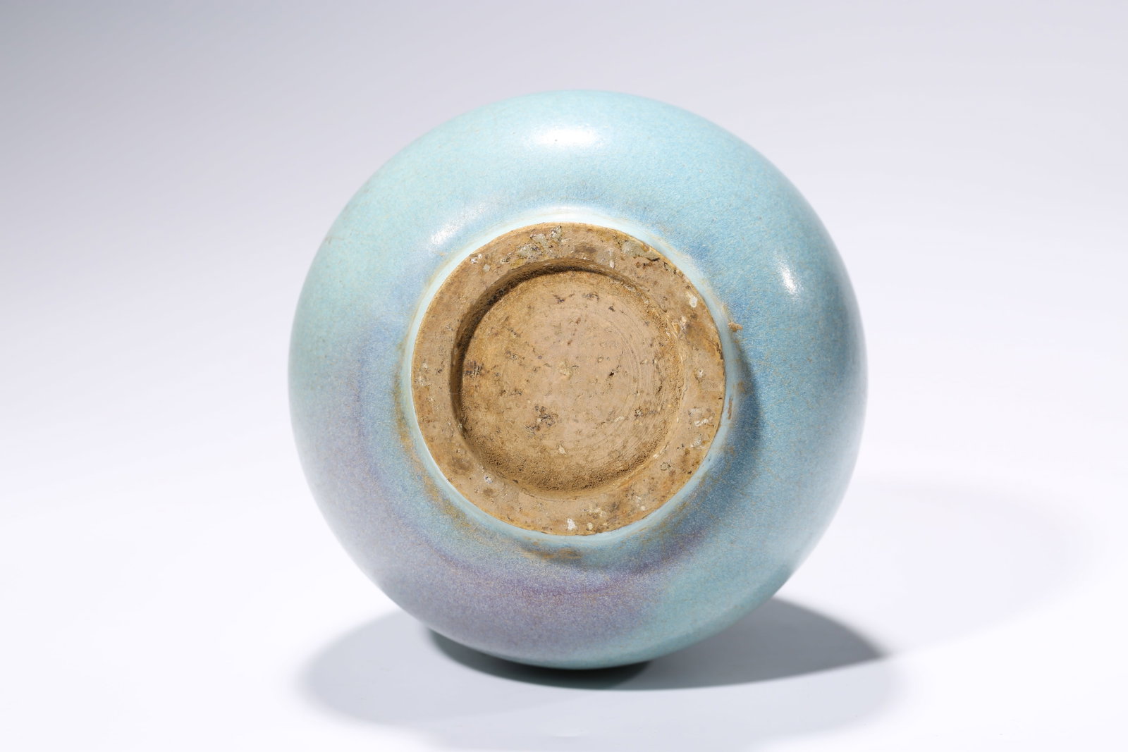 A JUN-TYPE 'PURPLE-SPLASHED' LONG-NECK VASE - 7