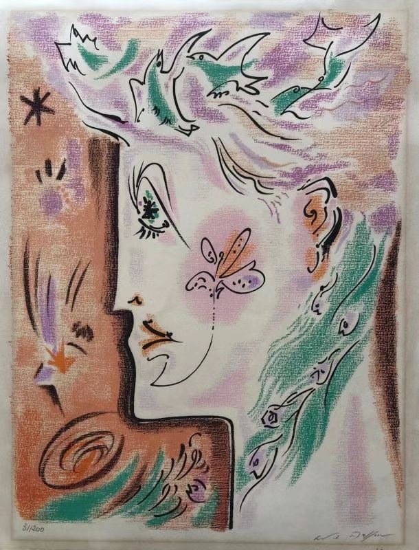 ANDRe MASSON(1896-1987) 1940 LITHOGRAPHY: ANDRe MASSON(1896-1987) 1940LITHOGRAPHYSheet dimensions 64*49cmEdition number:31/200Signed by the artist