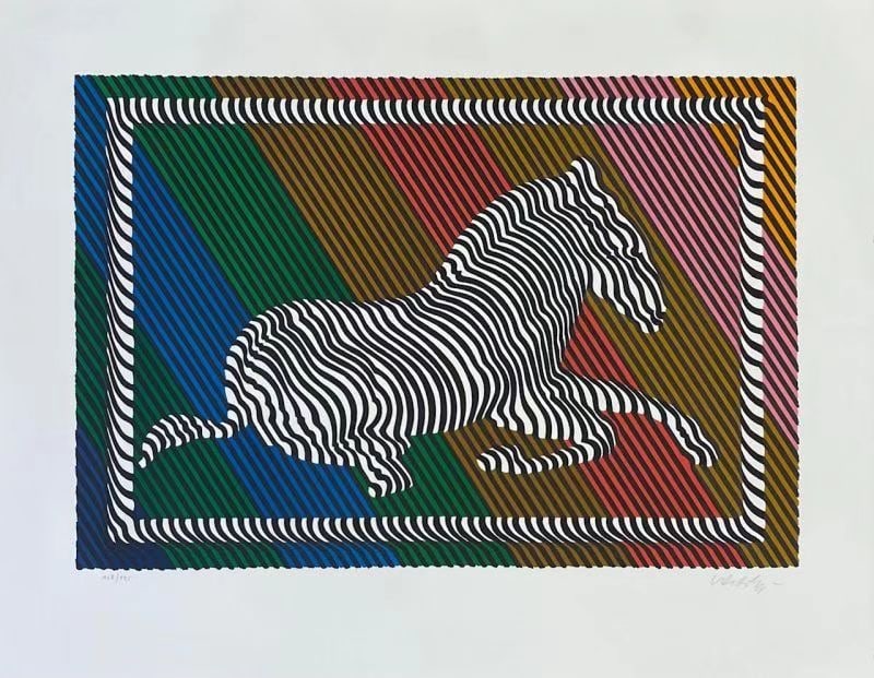 VICTOR VASARELY(1906-1997) 1973 LITHOGRAPHY: VICTOR VASARELY(1906-1997) 1973LITHOGRAPHYImage dimensions 44*64cmSheet dimensions 61*78cmEdition number:108/250Signed by the artist