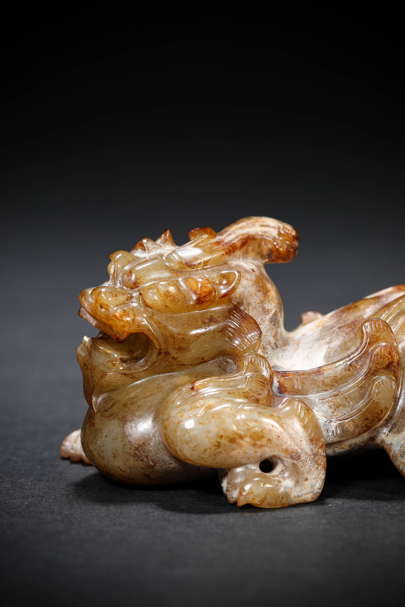 A JADE 'AUSPICIOUS BEAST' - 2