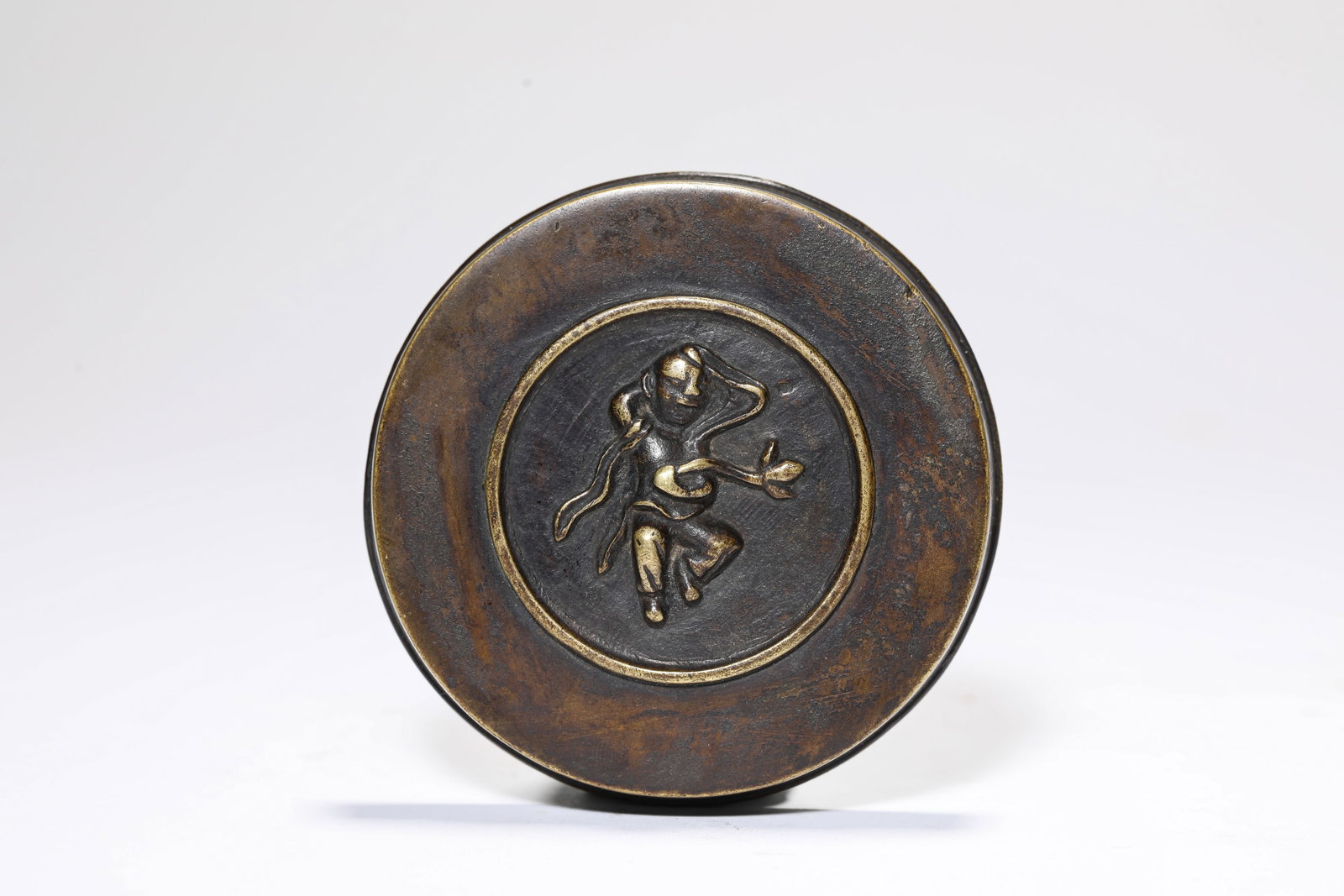 A BRONZE INCENSE BOX - 2