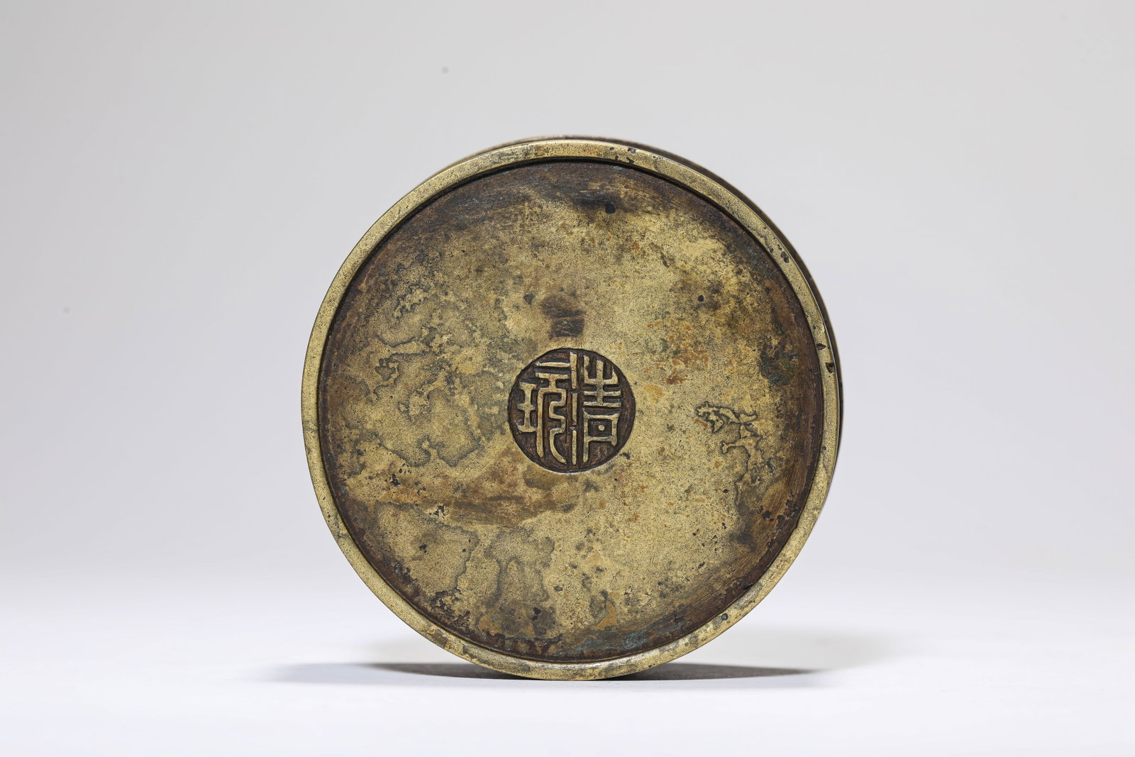 A BRONZE INCENSE BOX - 4
