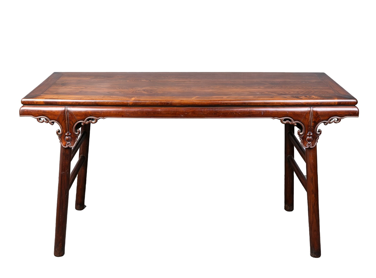 A WOOD CAMP TABLE: A WOOD CAMP TABLE Description: Dimensions: Length: 150 cm x Width: 62 cm x Height: 81.3 cm. All measurements are approximate.