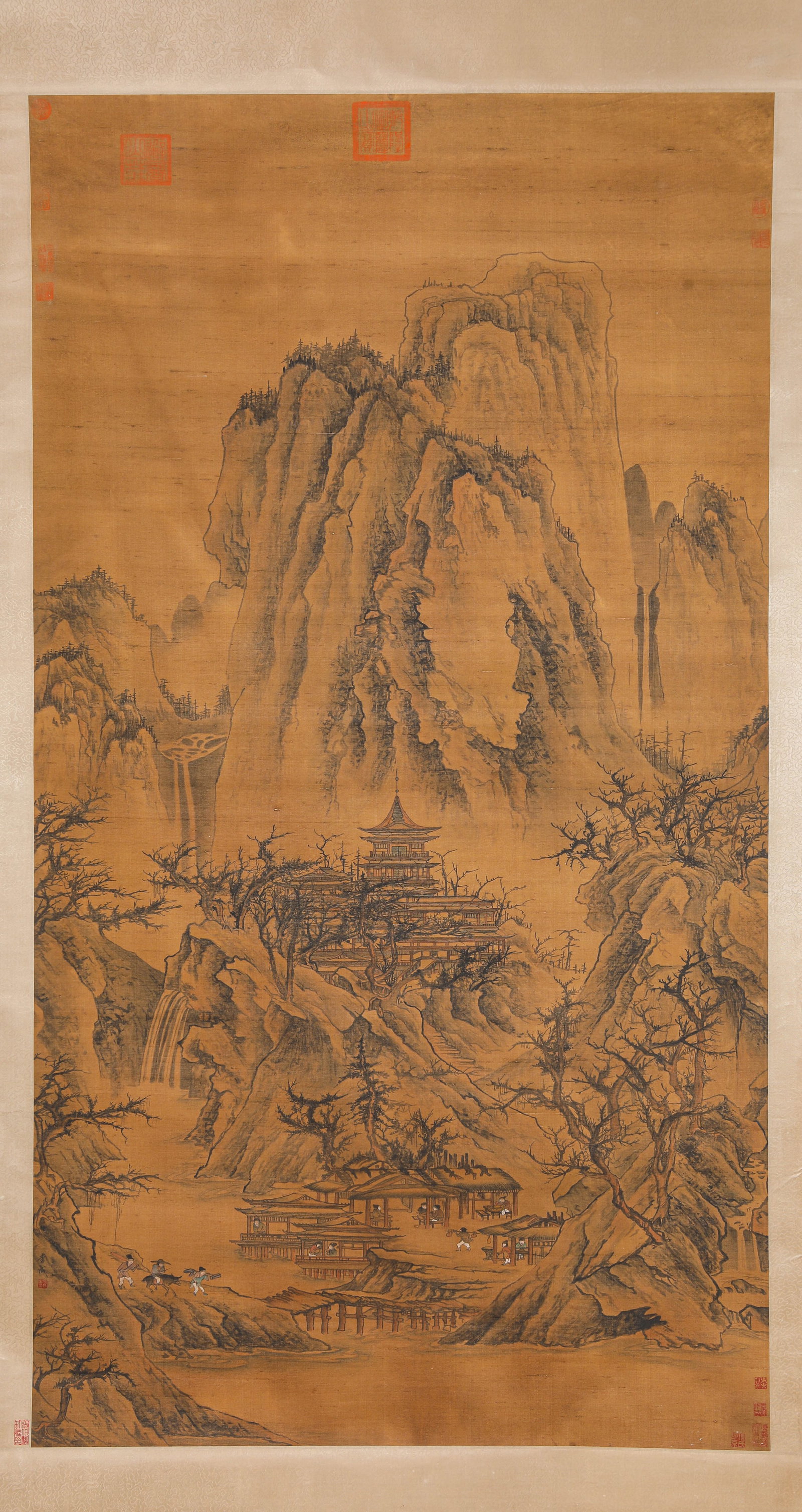 LI CHENG (919-967), ATTRIBUTED TO, VISITING A FRIEND: LI CHENG (919-967), ATTRIBUTED TO, VISITING A FRIEND Description: Dimensions: Width: 100 cm x Height: 183 cm. All measurements are approximate.