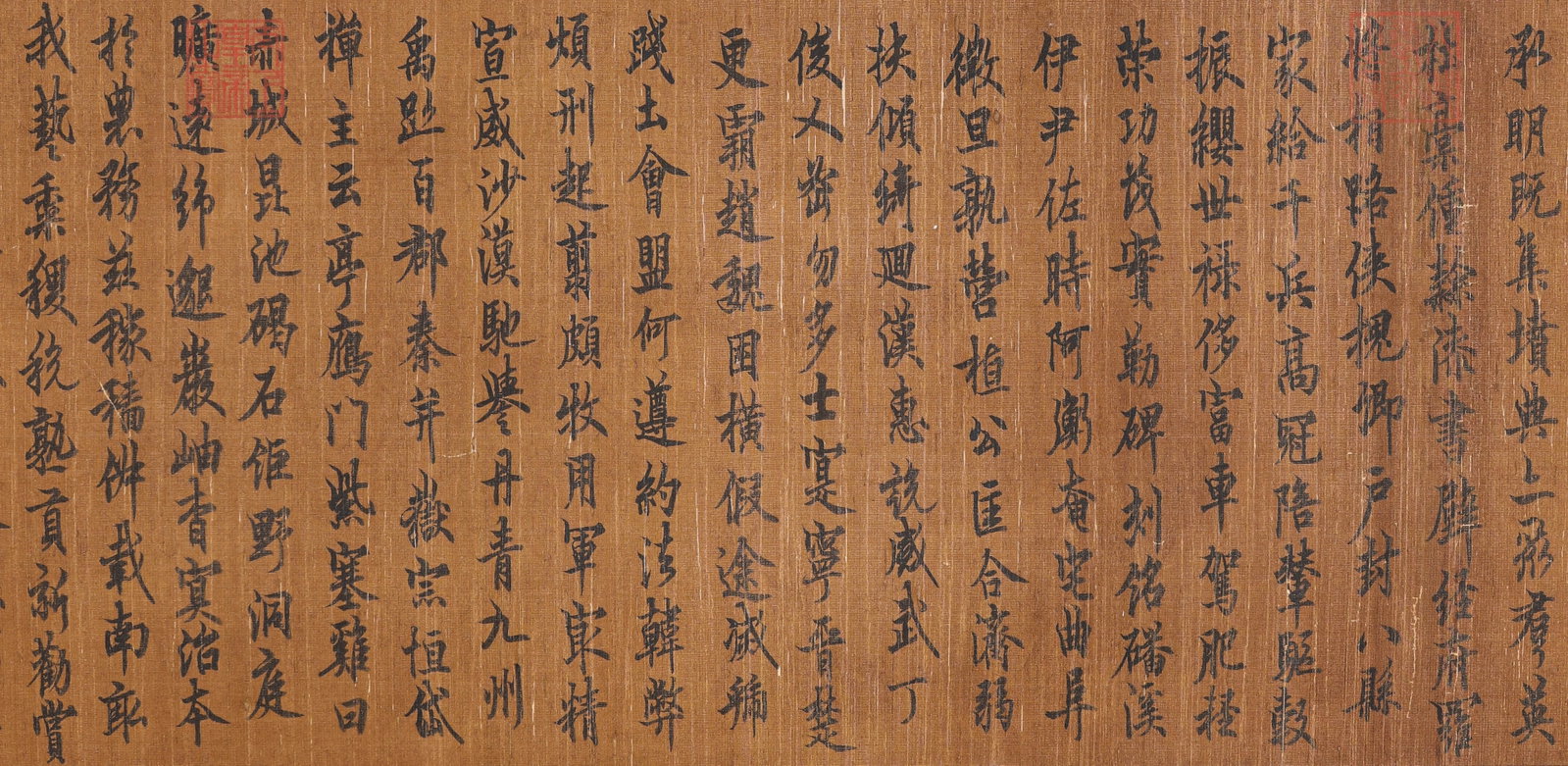 OUYANG XUN (557-641), ATTRIBUTED TO, RUNNING SCRIPT 'THOUSAND CHARACTER CLASSIC' HANDSCROLL - 8