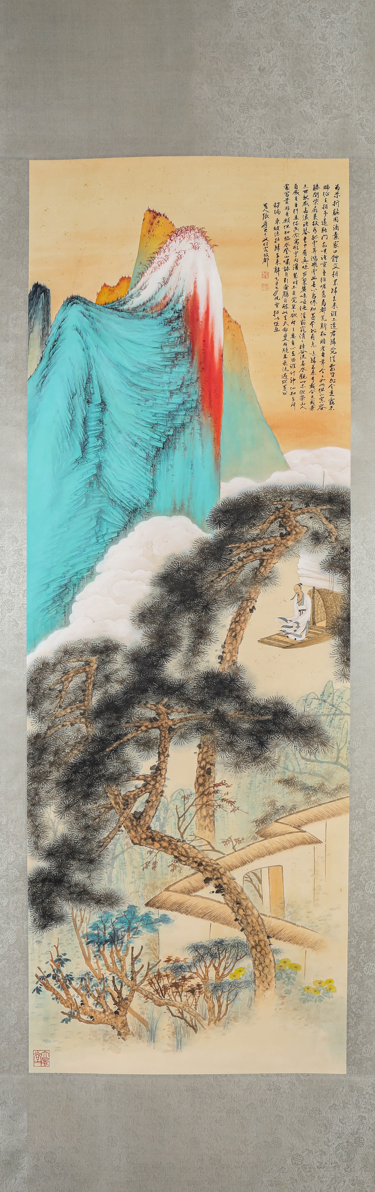 ZHANG DAQIAN (1899-1983), ATTRIBUTED TO, BOATING: ZHANG DAQIAN (1899-1983), ATTRIBUTED TO, BOATING Description: Dimensions: Width: 56 cm x Height: 162 cm. All measurements are approximate.