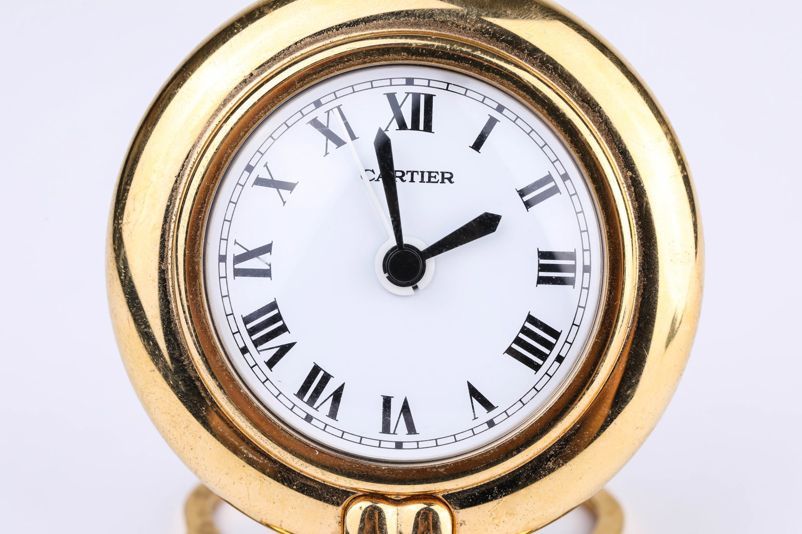 A CARTIER CARRIAGE CLOCK - 2
