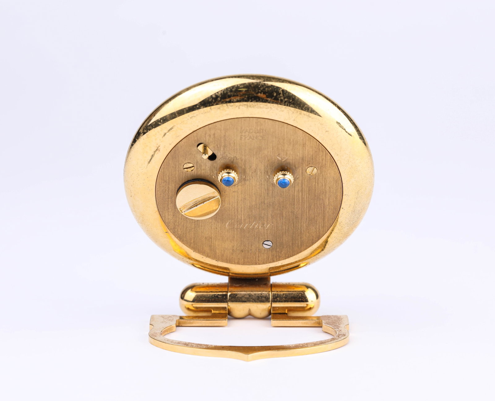 A CARTIER CARRIAGE CLOCK - 3