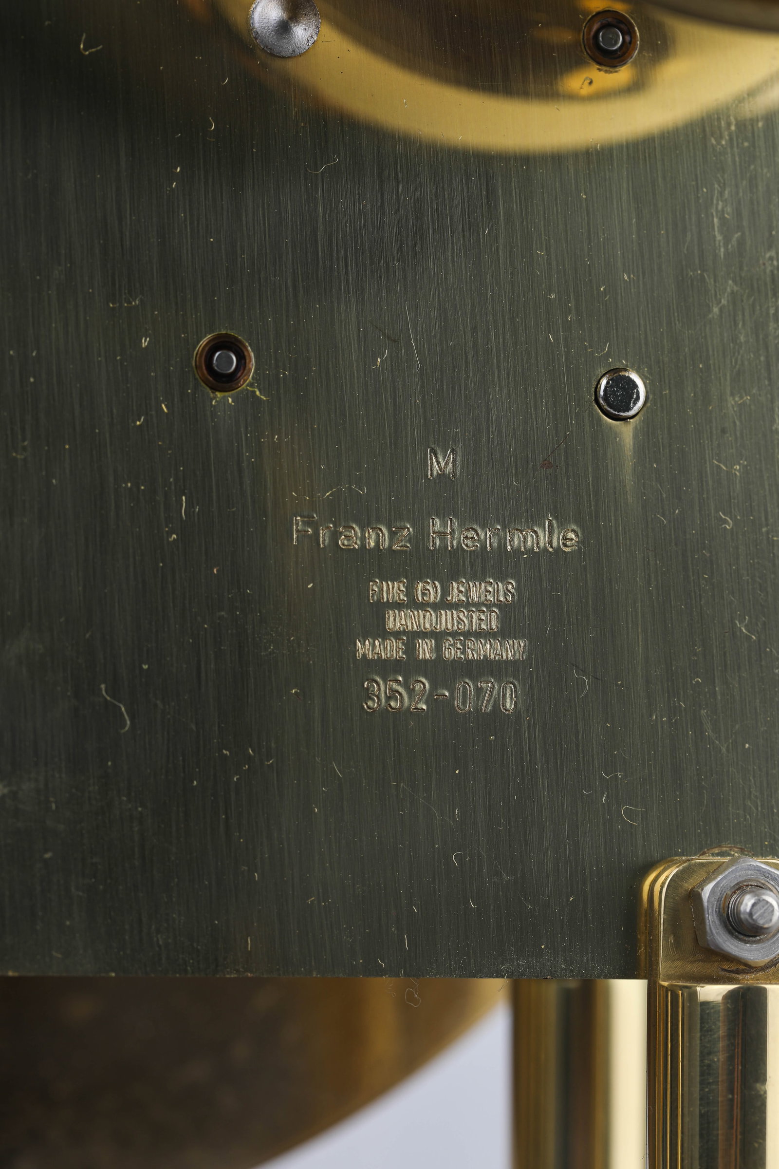 A FRAN HERMLE PENDULUM CLOCK - 6