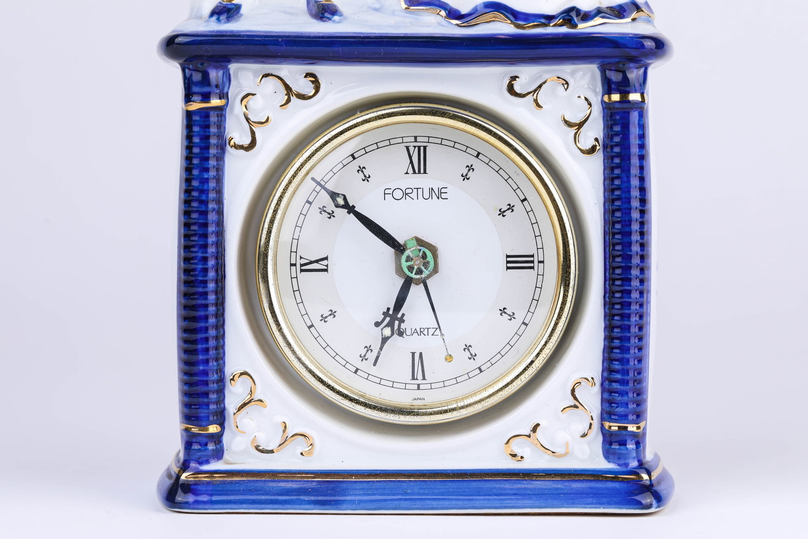 A 'FORTUNE' PORCELAIN FIGURE CLOCK - 5