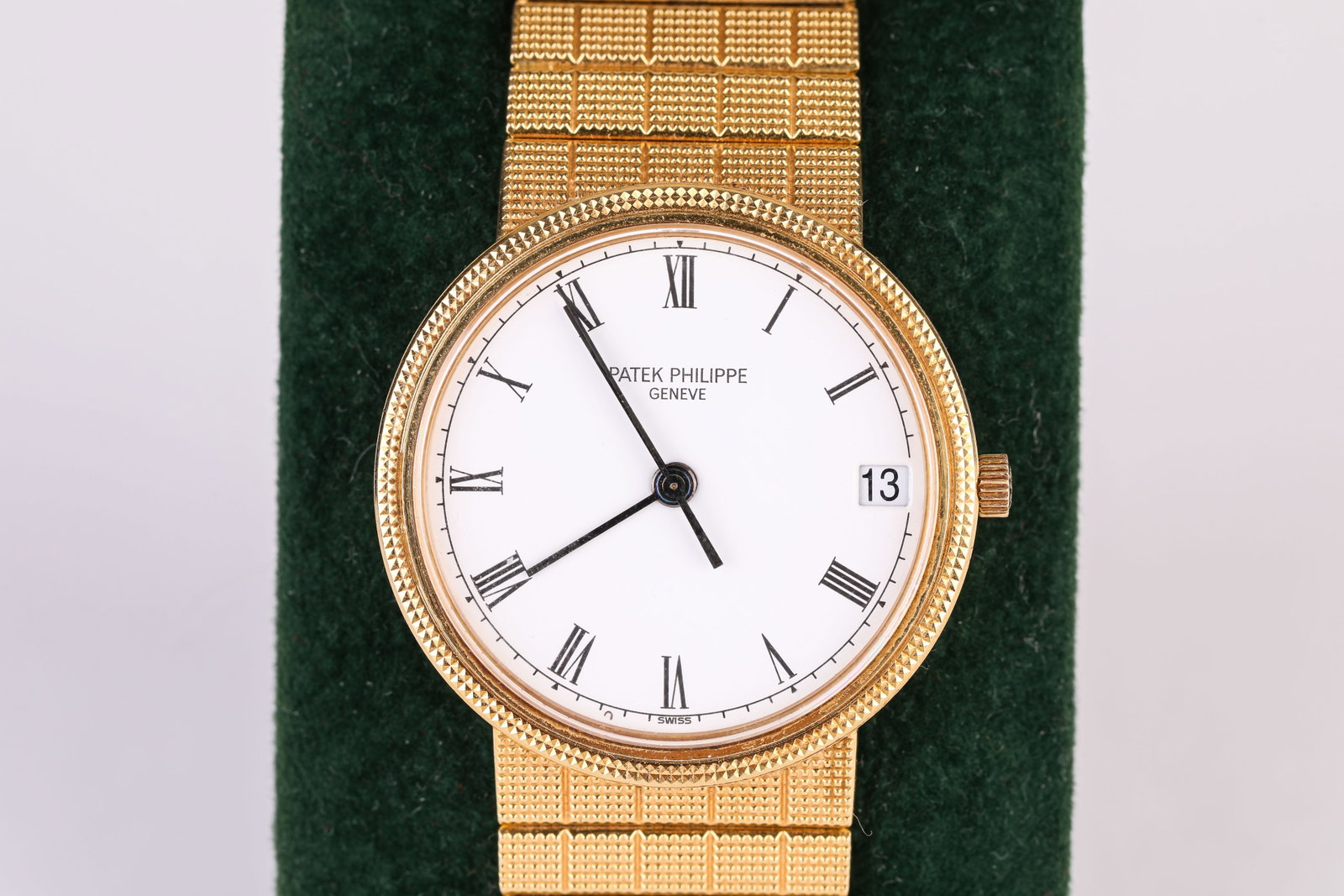 A PATEK PHILIPPE GOLD WRISTWATCH - 2