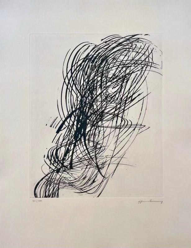 HANS HARTUNG (1904-1989) 1973 ETCHING: HANS HARTUNG (1904-1989) 1973ETCHINGImage dimensions 42*34cmSheet dimensions 65*50cmEdition number:71/100Signed by the artist
