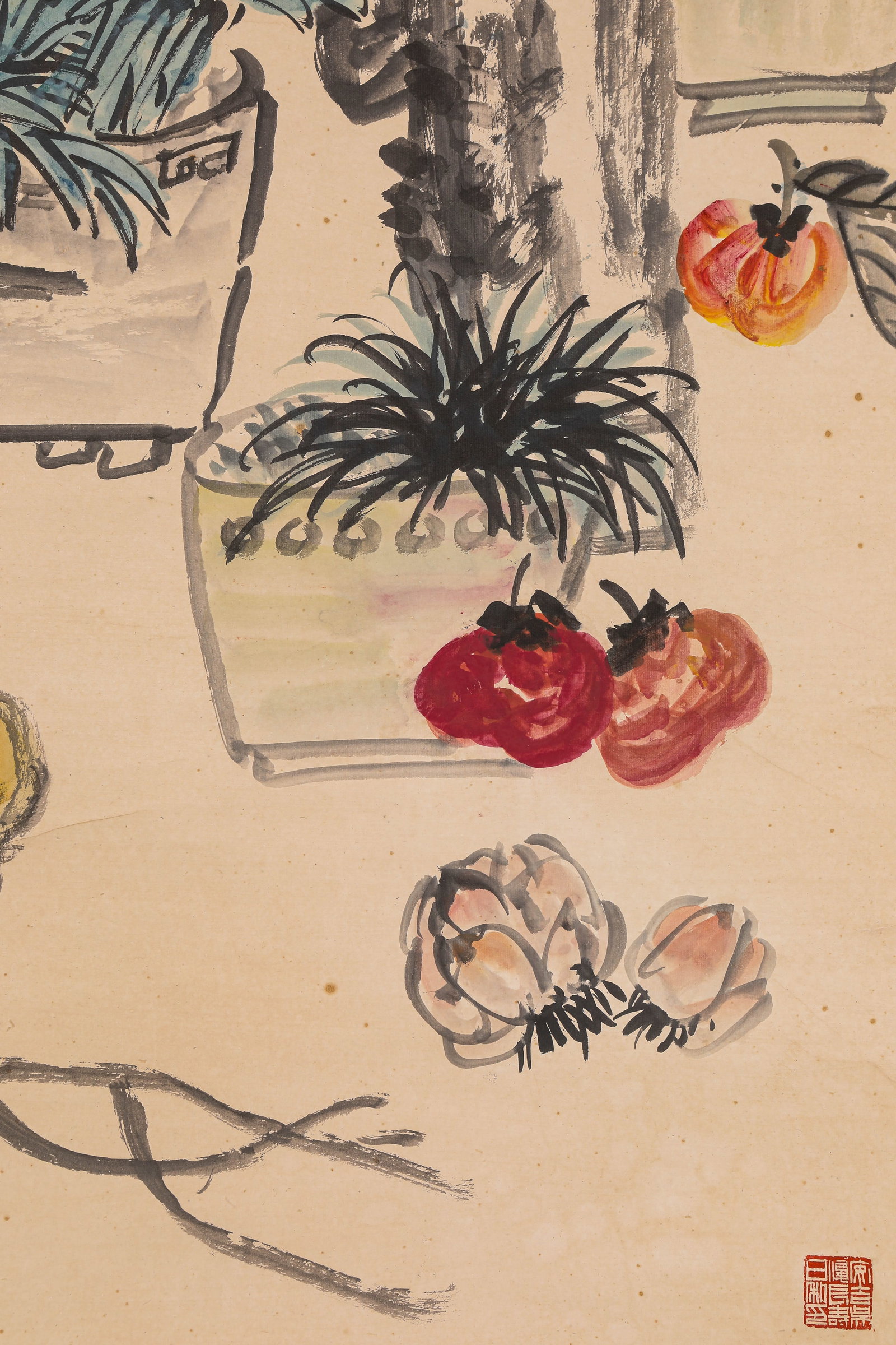 WU CHANGSHUO (1844-1927), ATTRIBUTED TO, SCHOLAR'S OBJECTS - 6