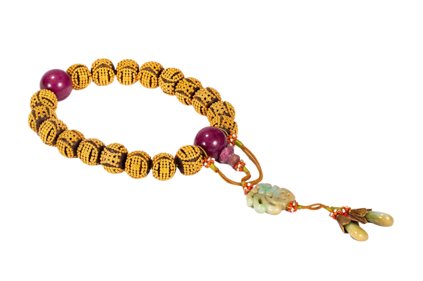 A Chinese Agarwood Prayer Hand String: A Chinese Agarwood Prayer Hand String (1.8cm,Weight 130 grams)