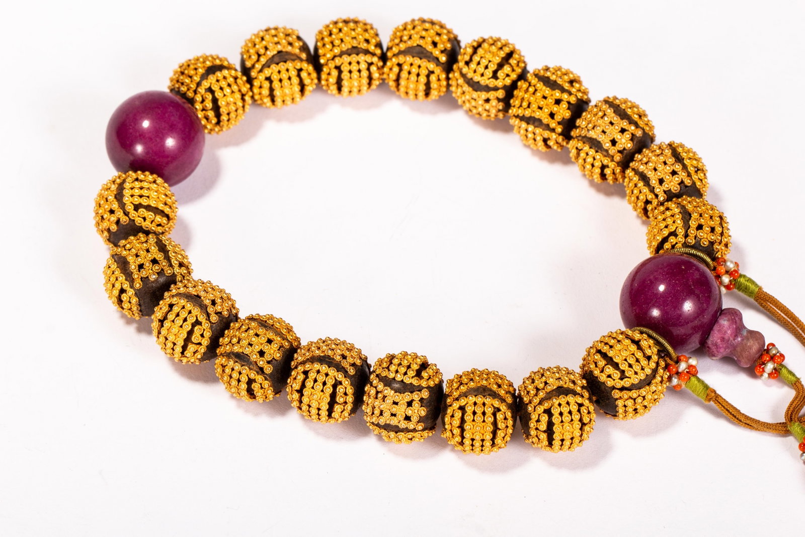 A Chinese Agarwood Prayer Hand String - 2