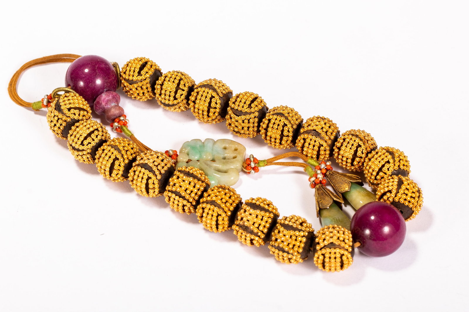 A Chinese Agarwood Prayer Hand String - 7