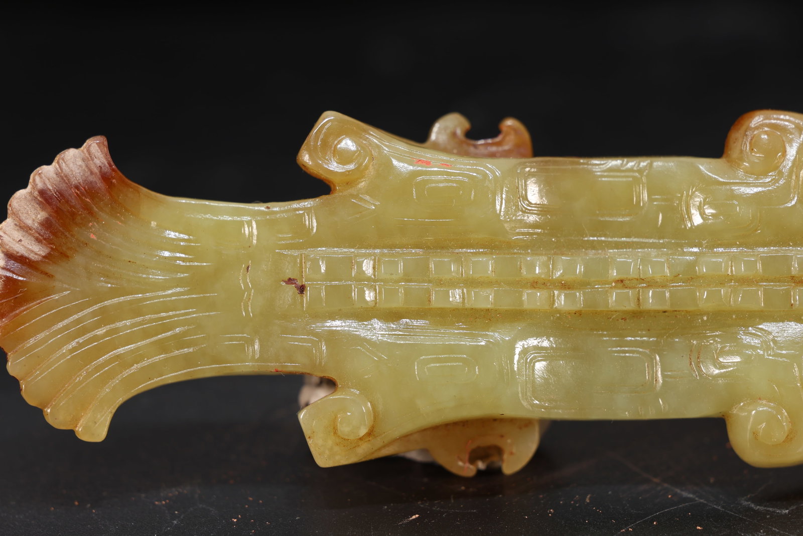 Jade Carved Bird Shape Ornament - 3