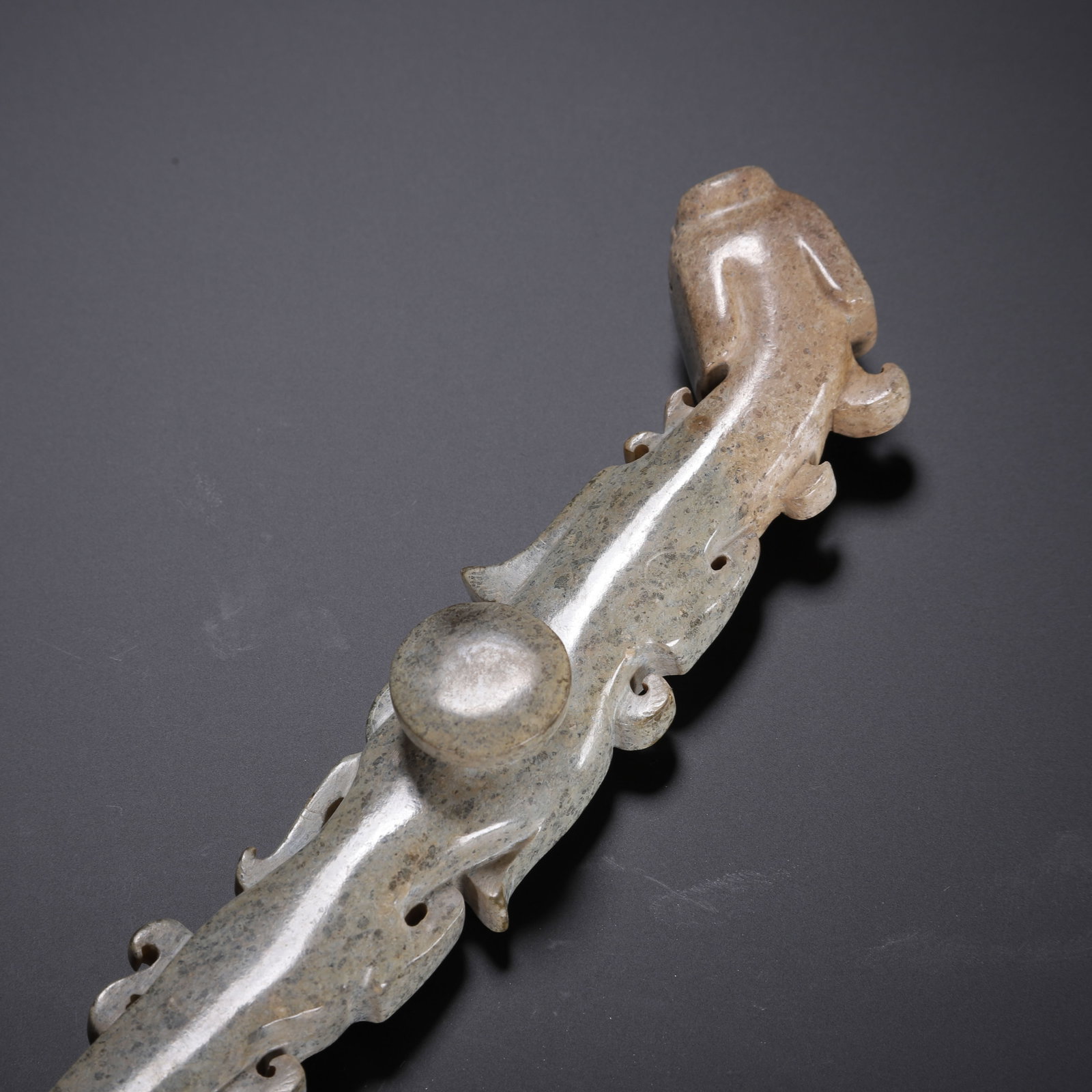 Chinese Archaic Jade Belt Hook - 6