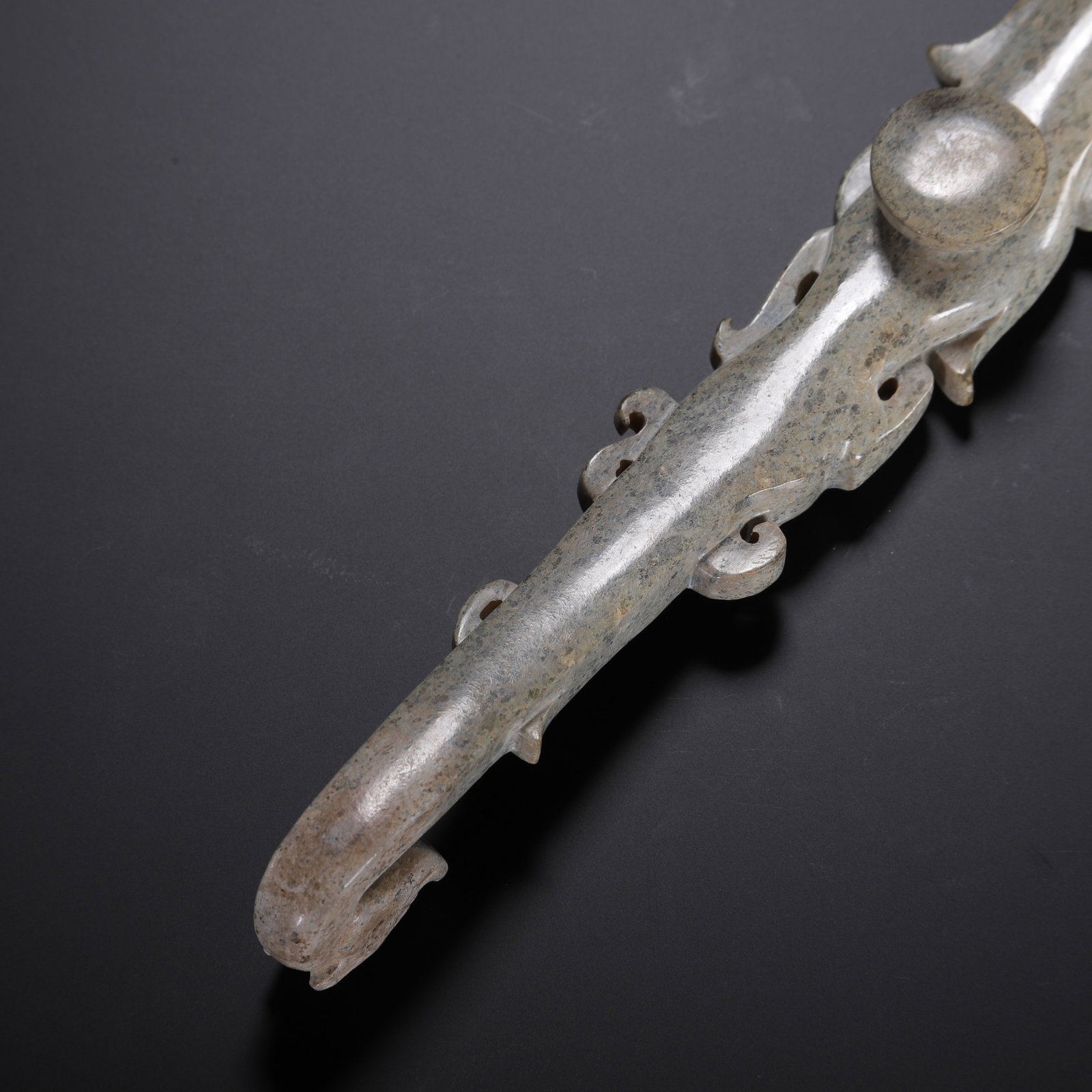 Chinese Archaic Jade Belt Hook - 7