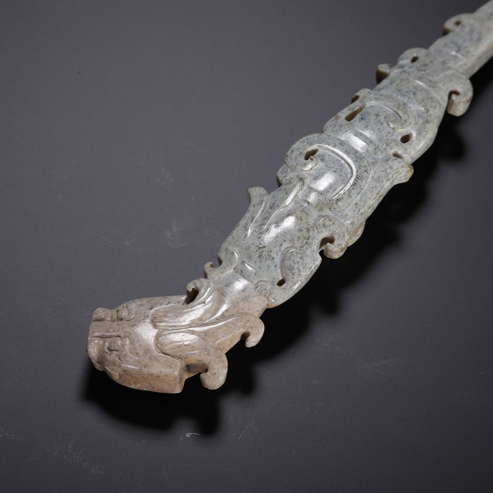 Chinese Archaic Jade Belt Hook - 9