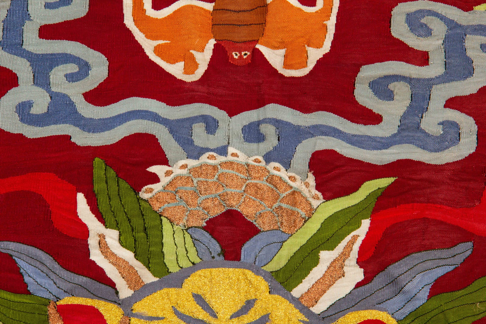 Chinese Kesi Weave Five-Clawed Dragon Panel - 9