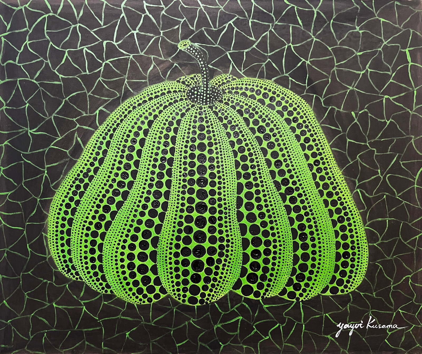 Yayoi Kusama. Pumpkin. Oil on Canvas: Yayoi Kusama. Pumpkin. Oil on Canvas (60 x 50cm)
