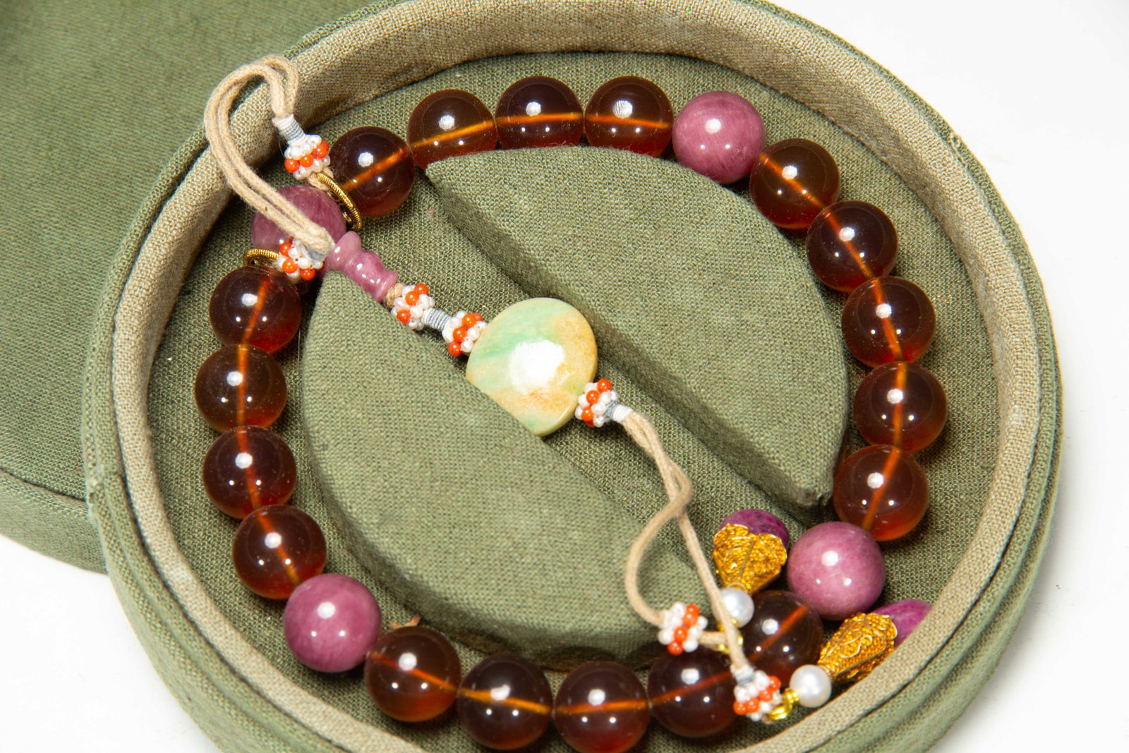 A Chinese Amber Prayer Bead Set - 2