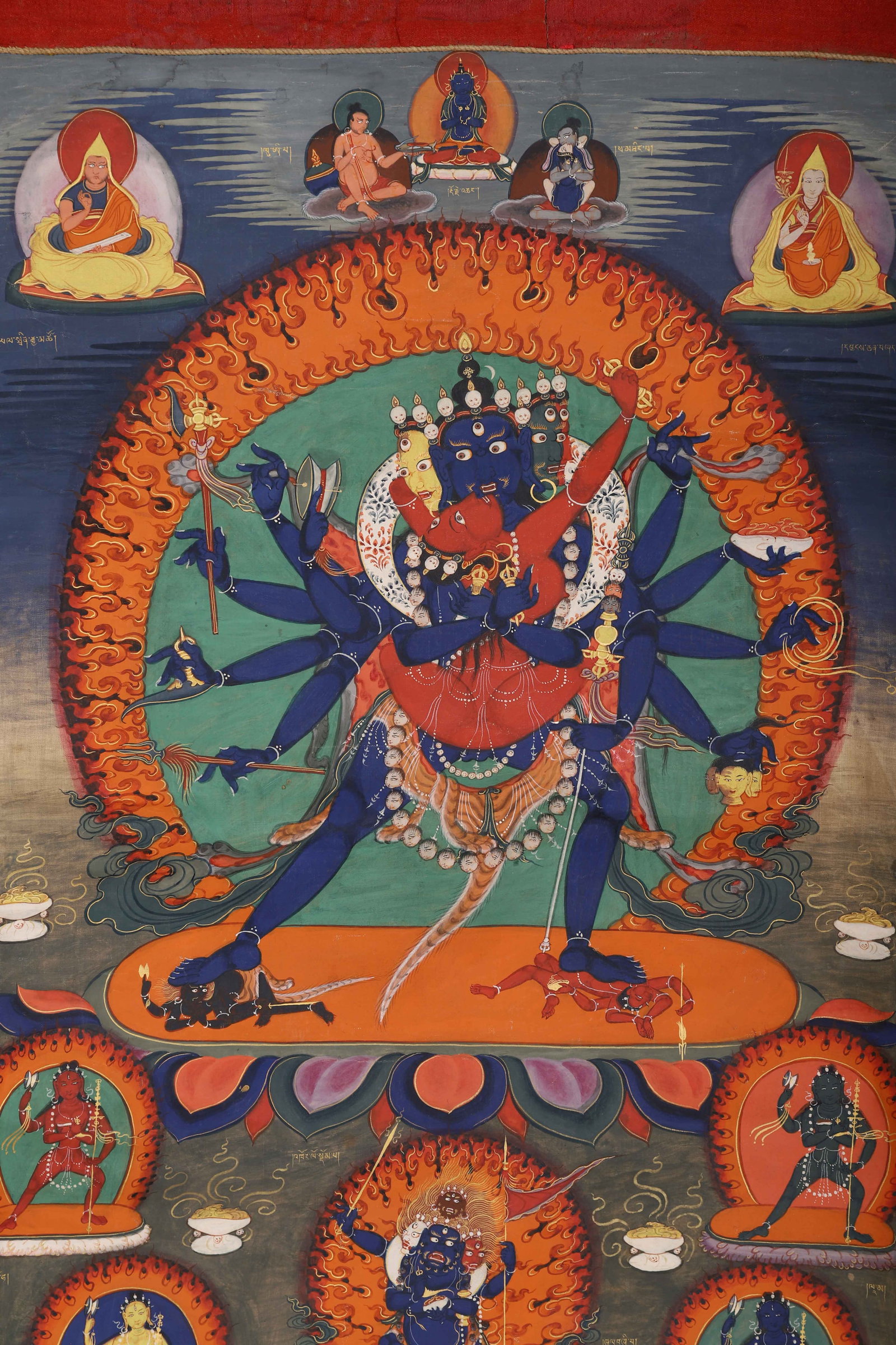 A Chinese Buddhist Thangka Scroll - 2